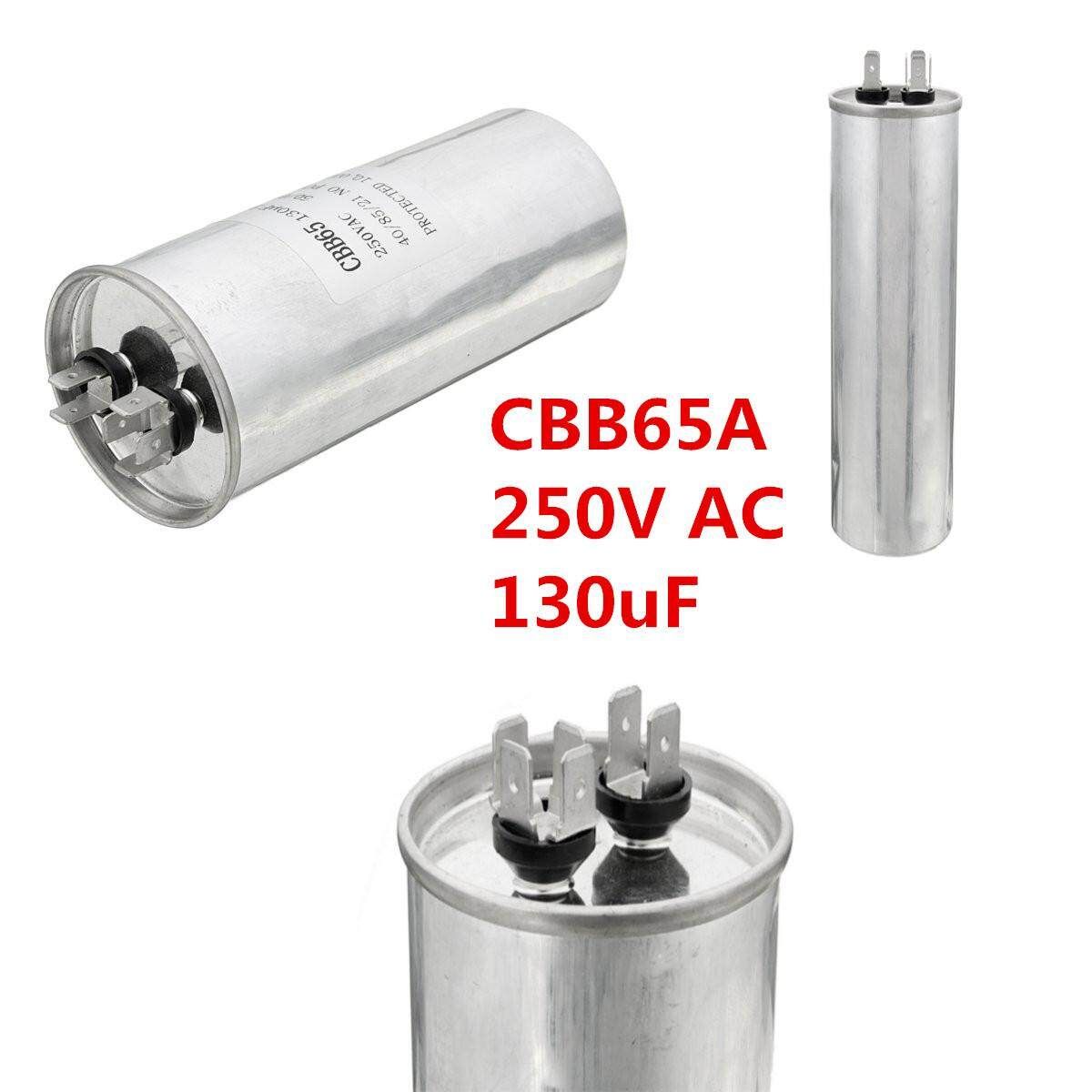 CBB65A Air Motor Running Conditioning Starting Capacitor 250V AC 130uF 50/60Hz