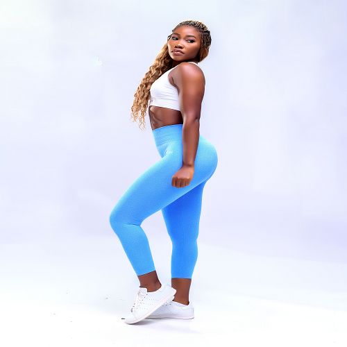 Eve Contour Leggings - Blue