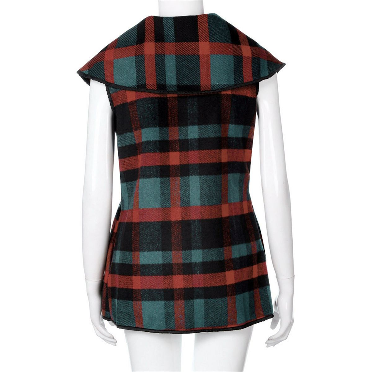 2022 Spring Autumn Womens Sleeveless Vest Jacket Long Coat Lapel Open Front Cardigan Gilets Vest Outwear Coat Cardigan Waistcoat
