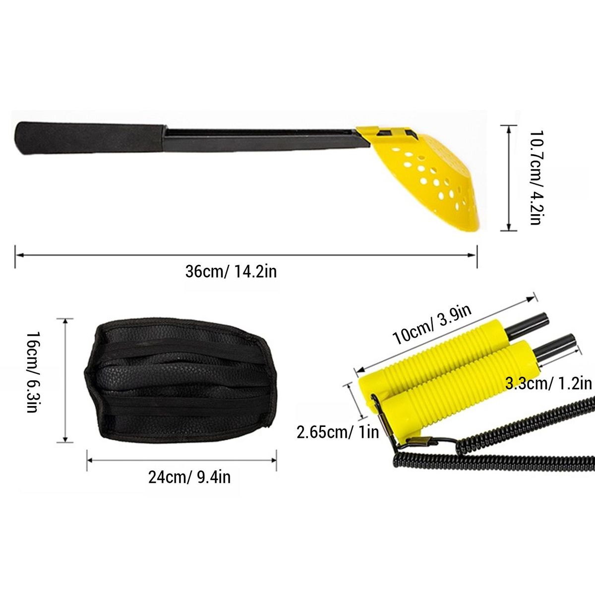 Ice Fishing Equipment Set Ice Picks Ice Fishing Spoon Knee Pads Combination for Ice Fishing