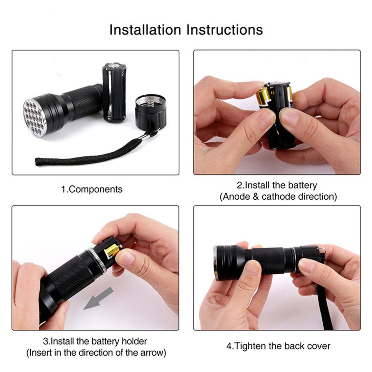 Fly Tying UV Light Handheld Blacklight Flashlight  Flies Find