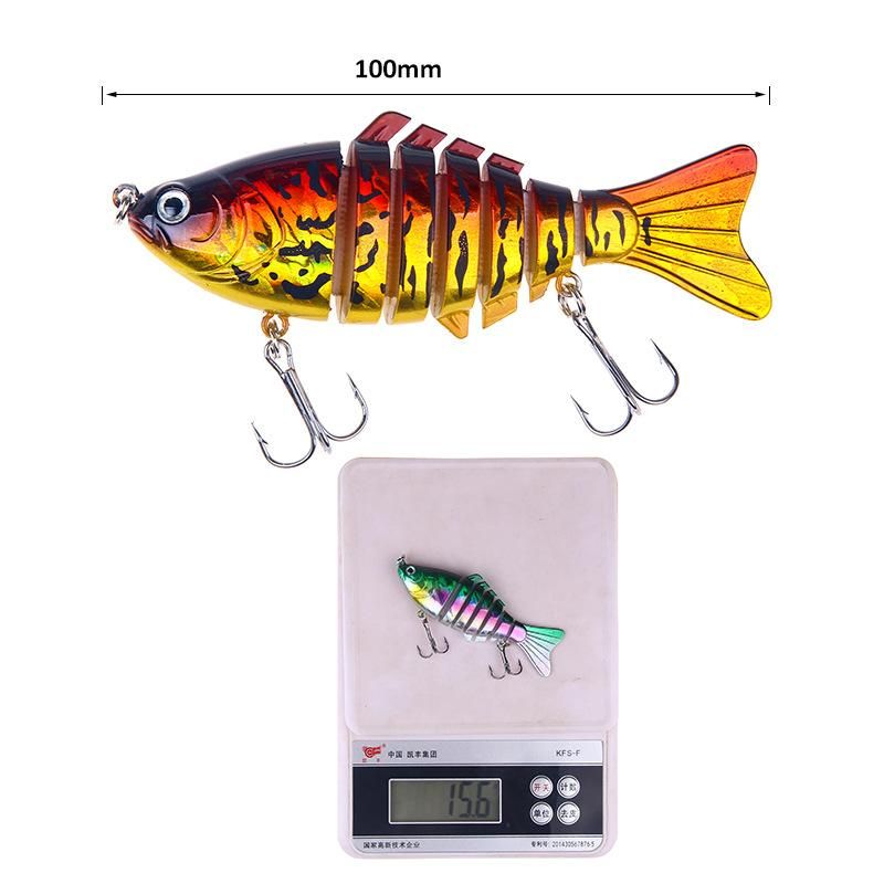 5PS Swinging Seven-Section Bait 15.6g/10cm with Simulation and Imitation, Hard B