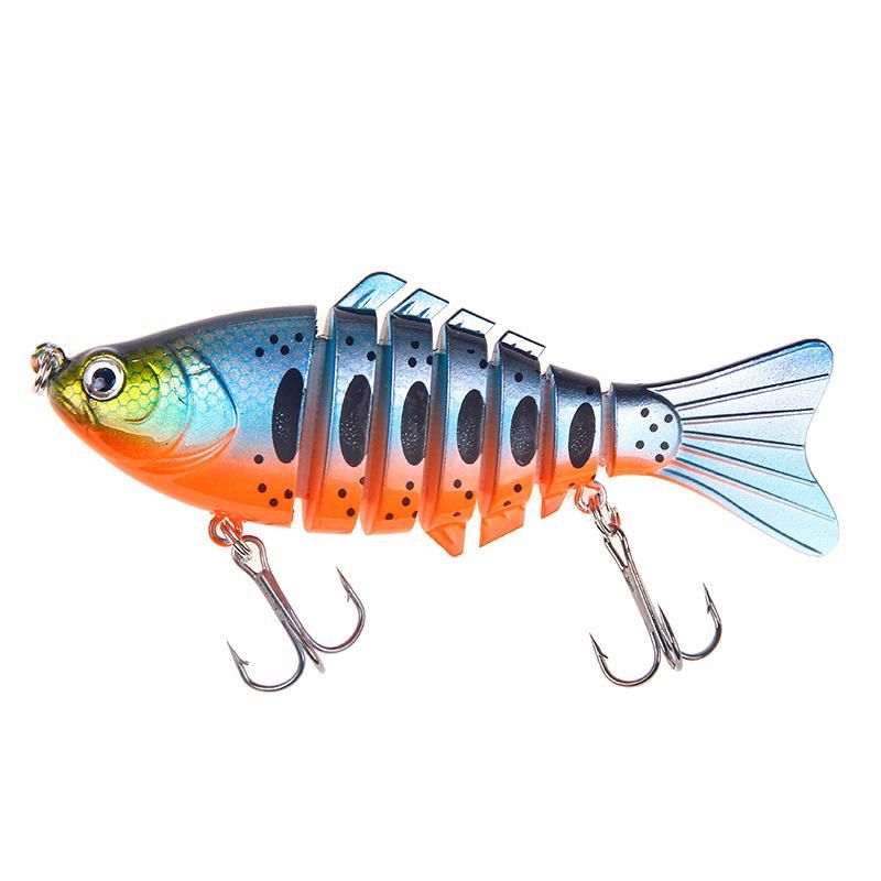 5PS Swinging Seven-Section Bait 15.6g/10cm with Simulation and Imitation, Hard B