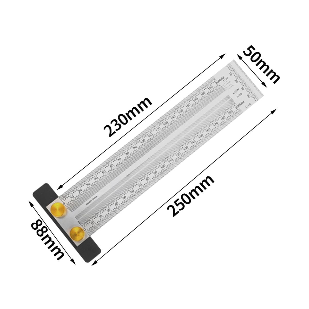 Precision Marking T-Ruler Stainless Steel T-Ruler for