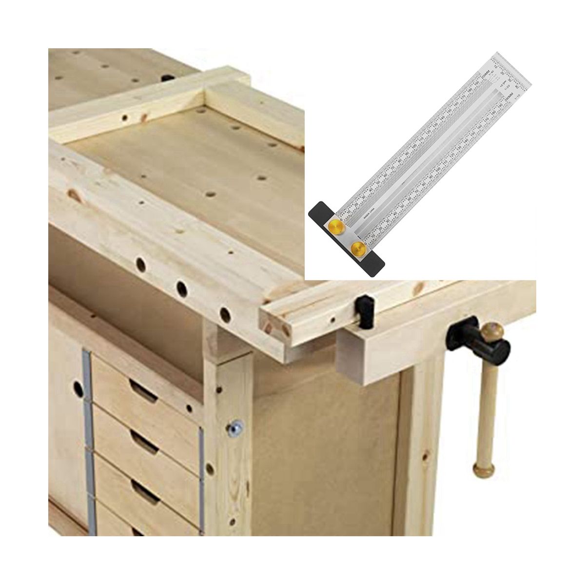 Precision Marking T-Ruler Stainless Steel T-Ruler for
