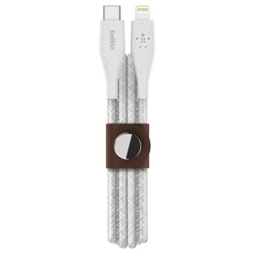 Duratek Plus Usb-c To Usb-a Cable With Strap - White