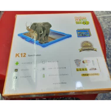 Zoom Enabled - Dual Sim Tablet Android 5.0 - 16GB Storage - 1GB RAM - 9.6" - Green Silicon Pouch