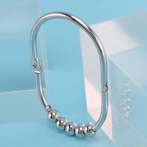 24Pcs Curtain Hooks Metal Bathroom Shower