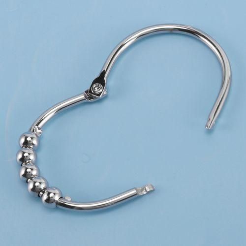 24Pcs Curtain Hooks Metal Bathroom Shower