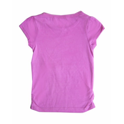 Girls Top with Flowers - Purple