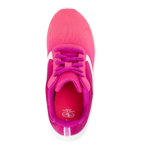 Girls Athletics Lightweight Sneakers - Pink & White