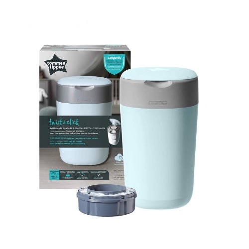 Sangenic Twist & Click Nappy Disposal Bin Cloud Blue