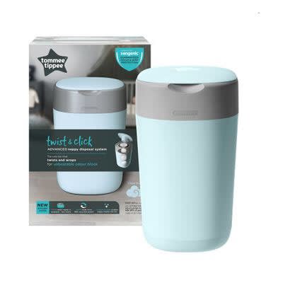 Sangenic Twist & Click Nappy Disposal Bin Cloud Blue