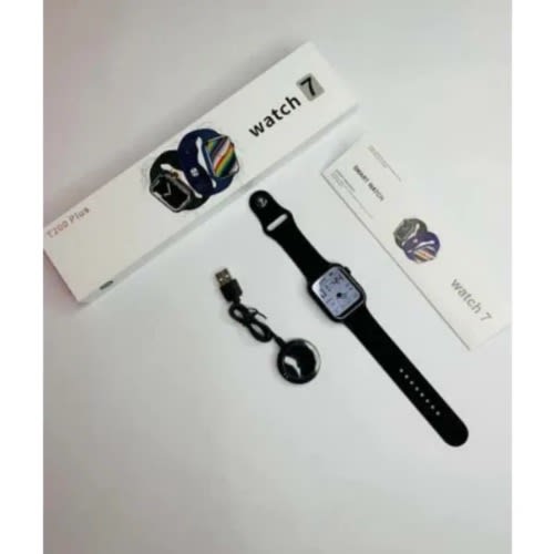 T200 Plus Bluetooth Full Screen Smartwatch - 44mm - Black