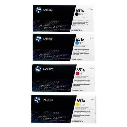 651a  Laserjet Toner Cartridge Set -Black-Cyan-Magenta-Yellow