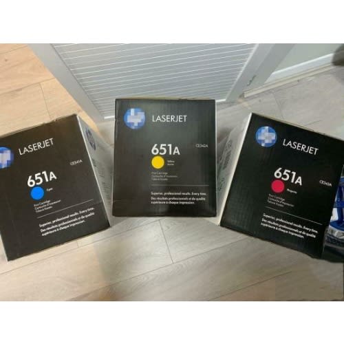 651a  Laserjet Toner Cartridge Set -Black-Cyan-Magenta-Yellow