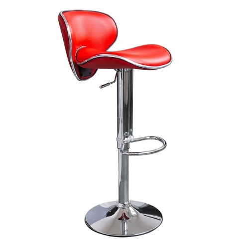 Love Shape Adjustable Bar Stool - Set Of 2 - Red