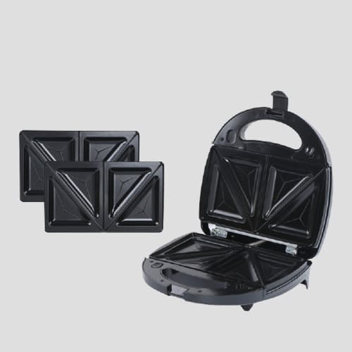Dsp Kc1049 3 In 1 Sandwich Maker - 750 Watt - Black