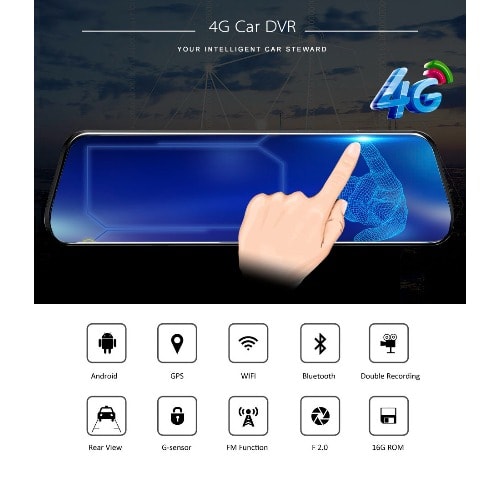 4g Intelligent Android Navigation System With Adas Function Reverse Camera And Dvr Recorder.