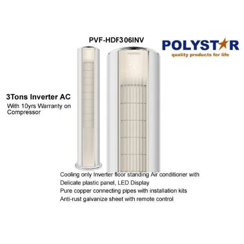 3 Tons Floor Standing Unit Air Condition With Installation Kits - Pvf-hdf306inv