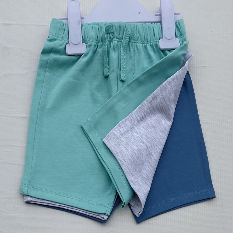 Baby Boys Plain Colored Shorts -3 Pieces