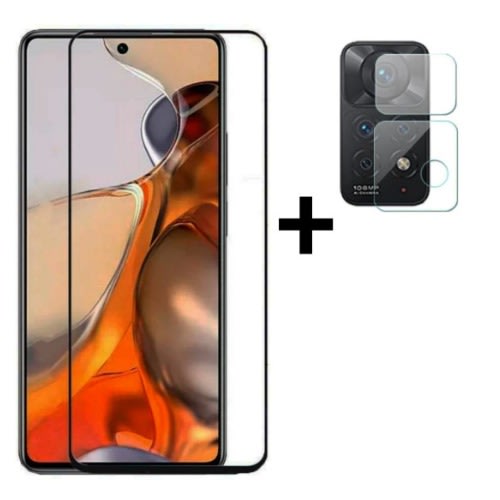 Screen Tempered Glass And Camera Protector For Xiaomi Redmi Note 11 Pro