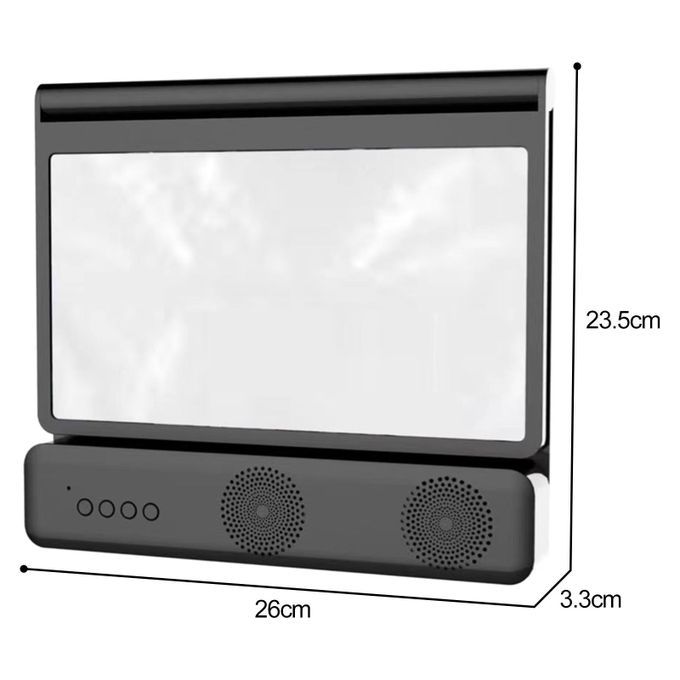 12'' Cell Phone Screen Magnifier HD Quality Phone Stand Black