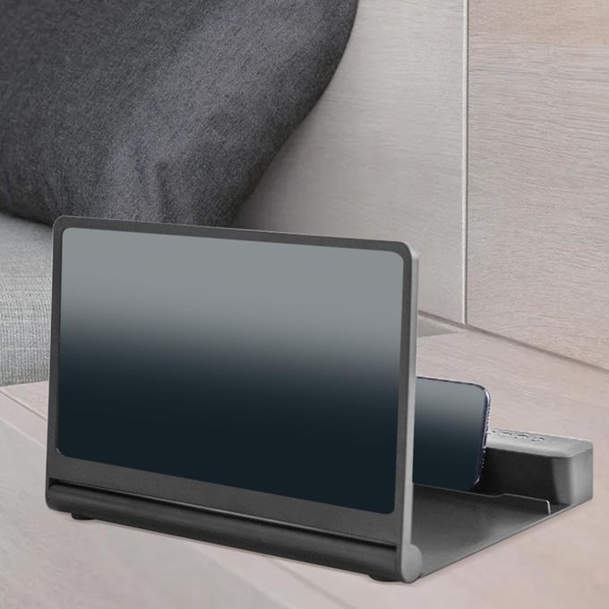 12'' Cell Phone Screen Magnifier HD Quality Phone Stand Black