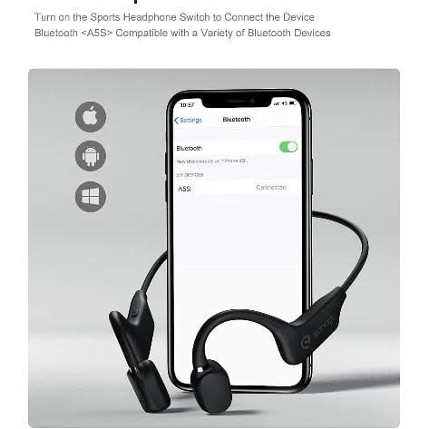 Sanag Open-ear Wireless Bluetooth Sports Headset With Mic