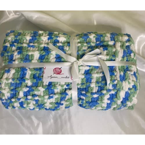 Unisex Baby Blanket - 40 X 40 Inches - Multi-colour
