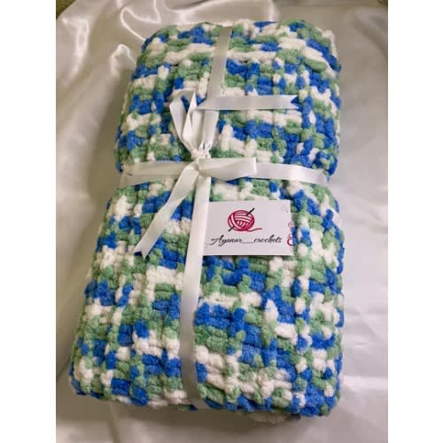Unisex Baby Blanket - 40 X 40 Inches - Multi-colour