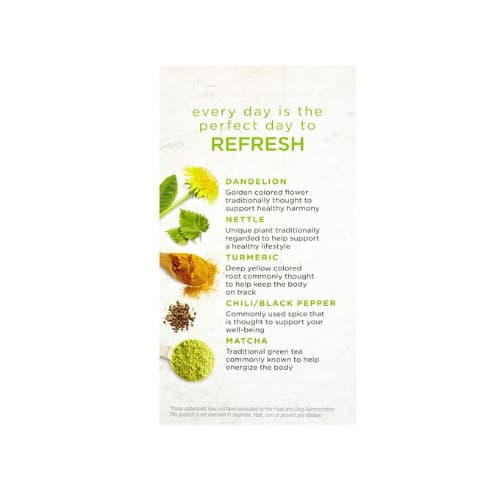 Benefits Refresh Turmeric Chili Matcha Green Tea,pack Of 6