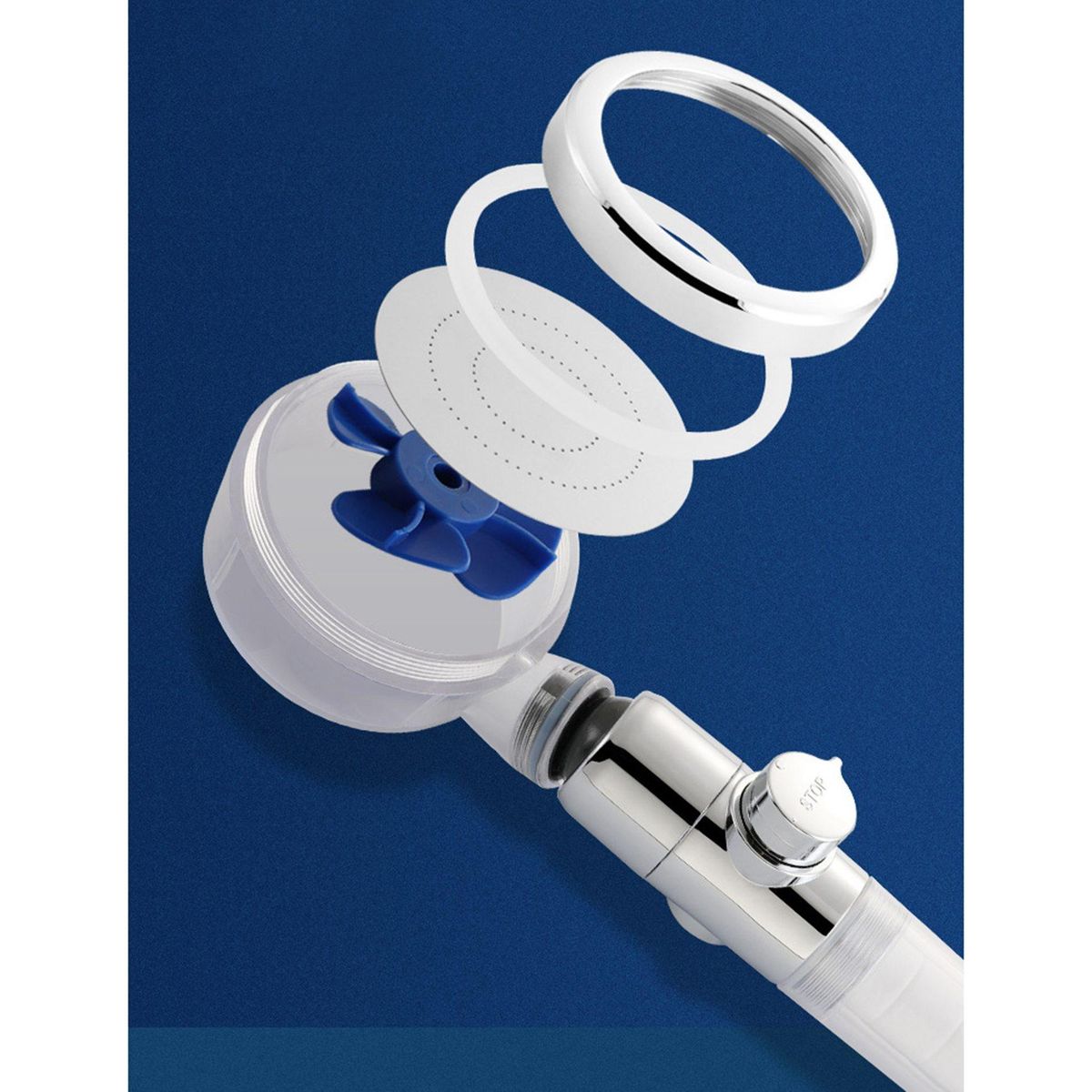 Pressurized Shower Head High Pressure Detachable 360°