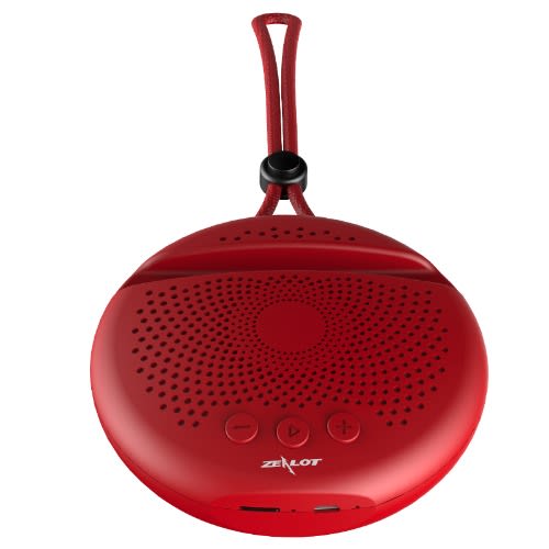 Portable Bluetooth Speaker + Phone Holder For Watching Films With 12hours Lasting Battery-red