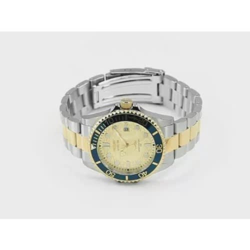 Men’s Pro Diver Quartz Watch With Stainless Steel Strap - Two Tone 22 model-3002
