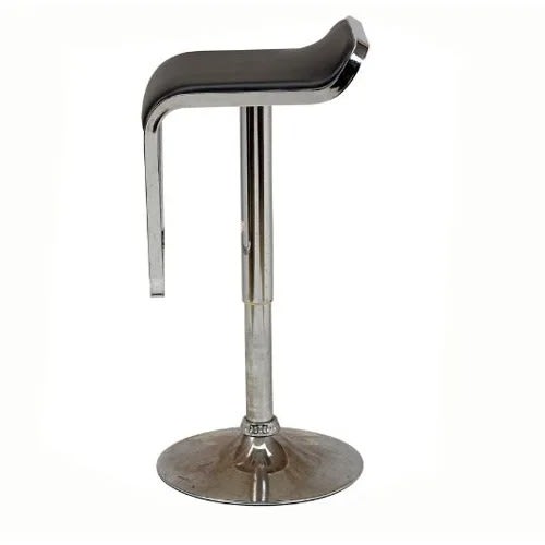 Adjustable Bent Design Bar Stool - Black