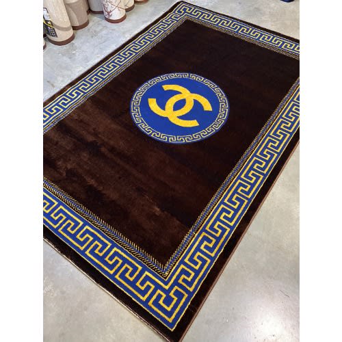 5 By 7ft Chanel Inspired Multicolor Center Rug