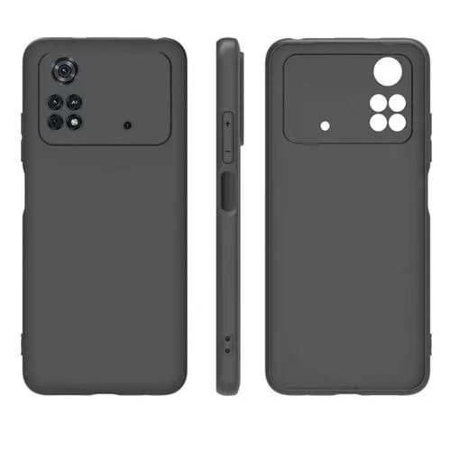 Silicon Back Case For Xiaomi Poco M4 Pro 4g - Black