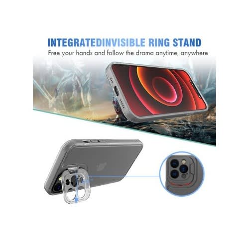 Folding Kickstand Camera Protection Case For iPhone 13 Pro Max