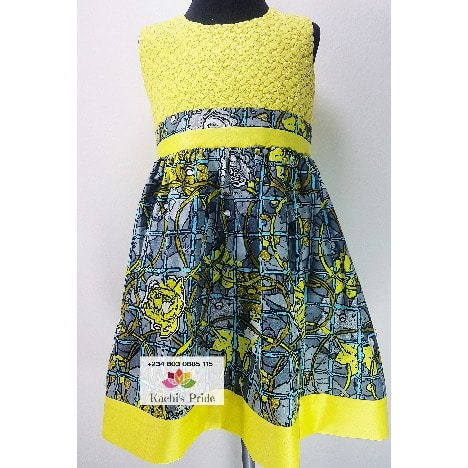 Cute Daviva And Ankara Dress by Kachi's pride