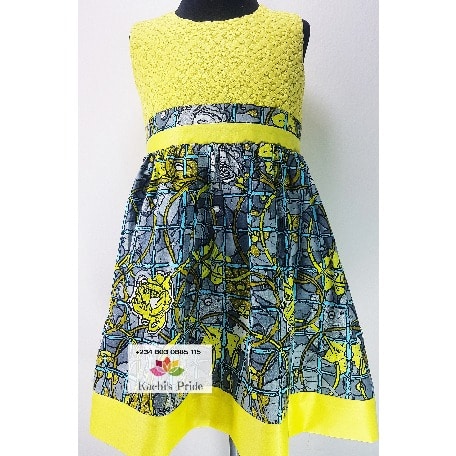 Cute Daviva And Ankara Dress by Kachi's pride