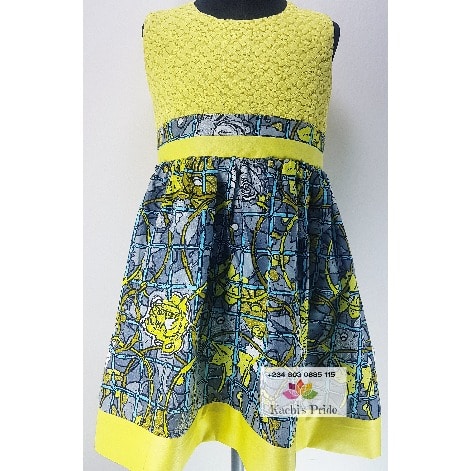 Cute Daviva And Ankara Dress by Kachi's pride