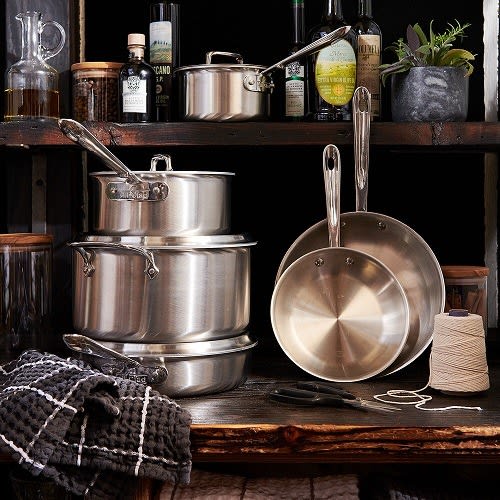All-clad Copper Core Stainless Cookware Set - 10-piece