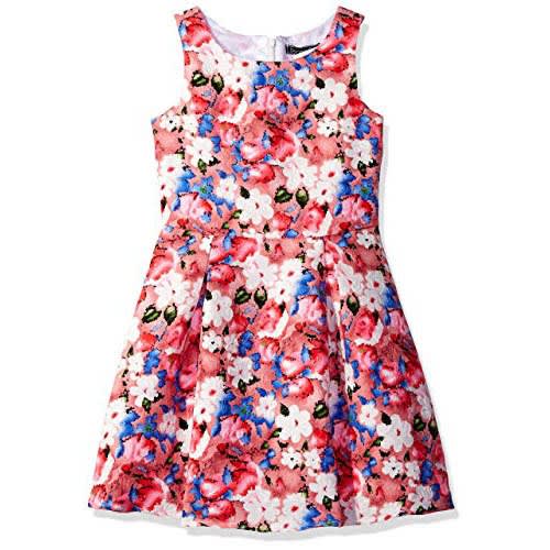 Wendy Jacquard Floral Pleated Dress