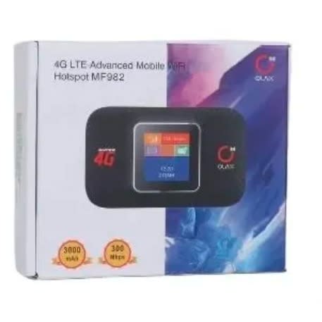 Olax 4g Lte - Advanced Mobile Wi-Fi With  Display Screen With  3000mAh Battery Capacity