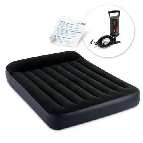 Inflatable Pillow Raised Bed For 2 People + 2 Free Pillows -  54'' x 75'' x 10''
