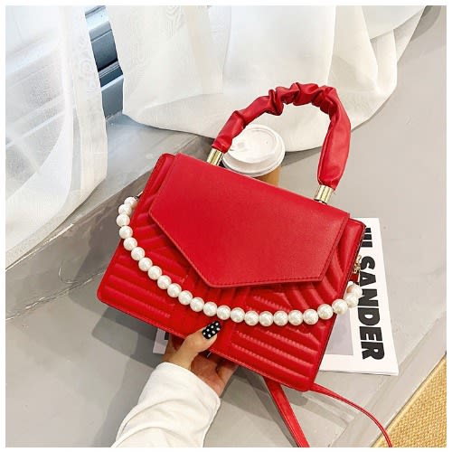 Ladies Hand Bags - Red