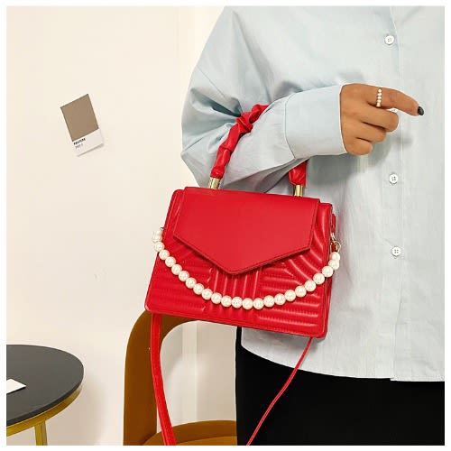 Ladies Hand Bags - Red