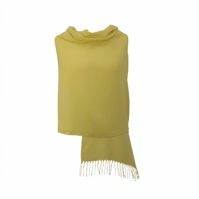 Silky Soft Plain Pashmina - Lemon Yellow