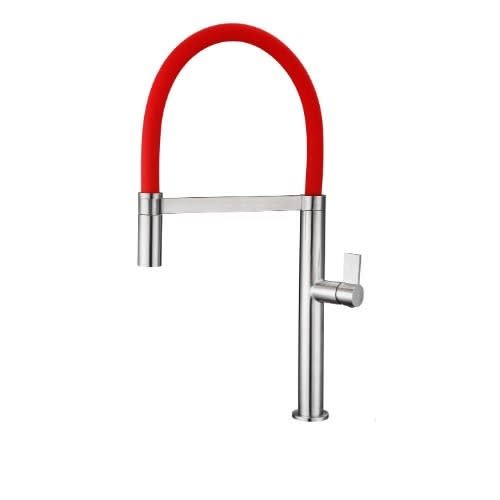 Perfect Red Robber - Chrome Single Kitchen Tap
